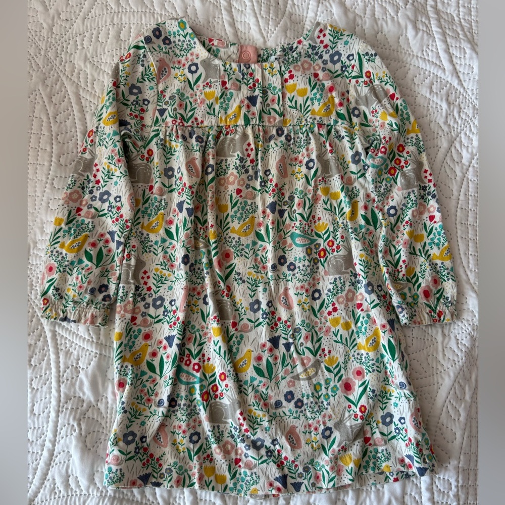 BabyBoden 2-3y bunny longsleeve dress